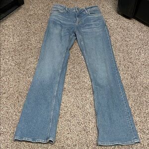 Mango mid rise flare leg Blue Women's Jeans